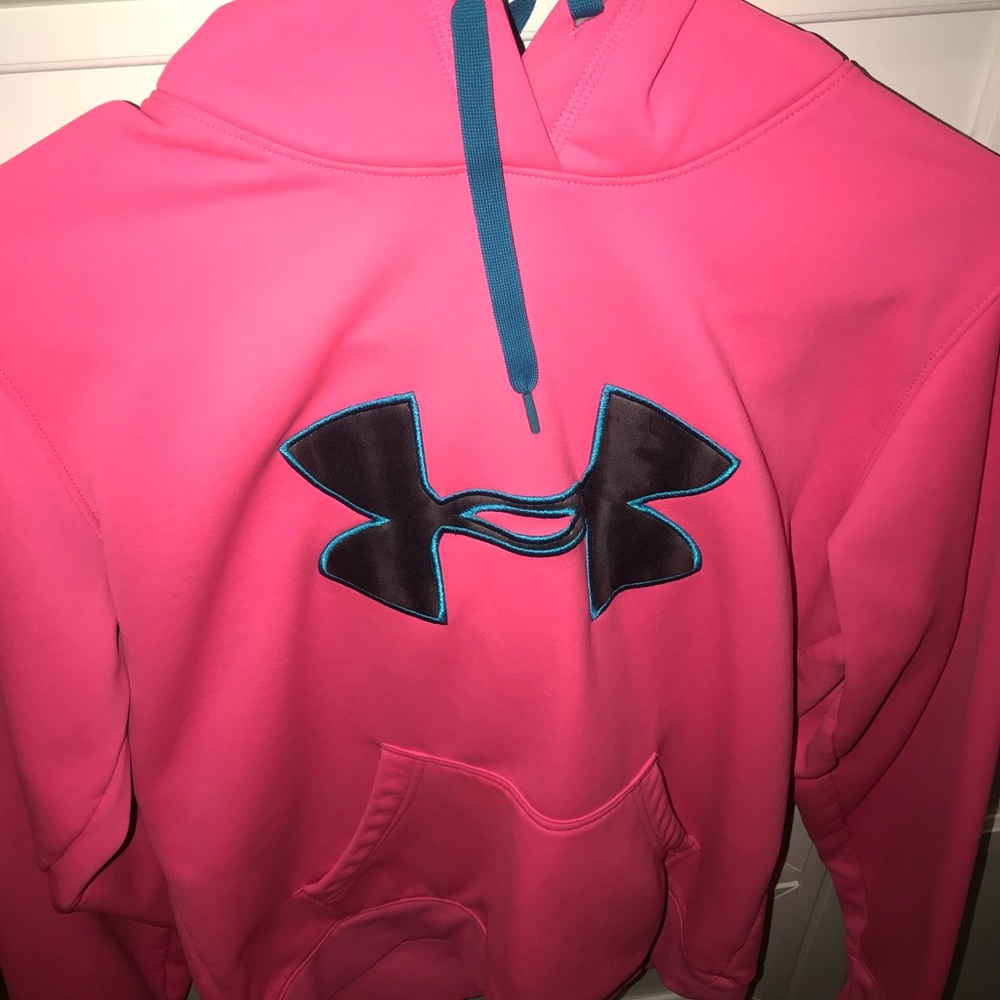 Hot pink under armor hoodie
